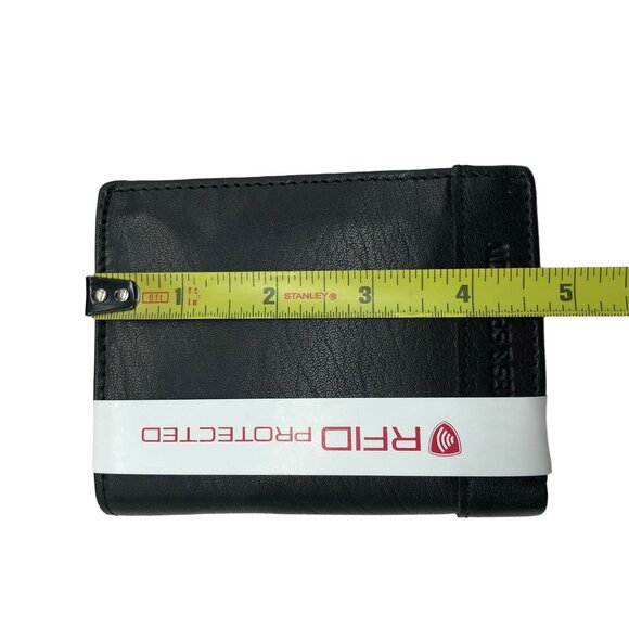 Spikes & Sparrow Black Leather RFID Wallet Style 16521R - Picture 5 of 6